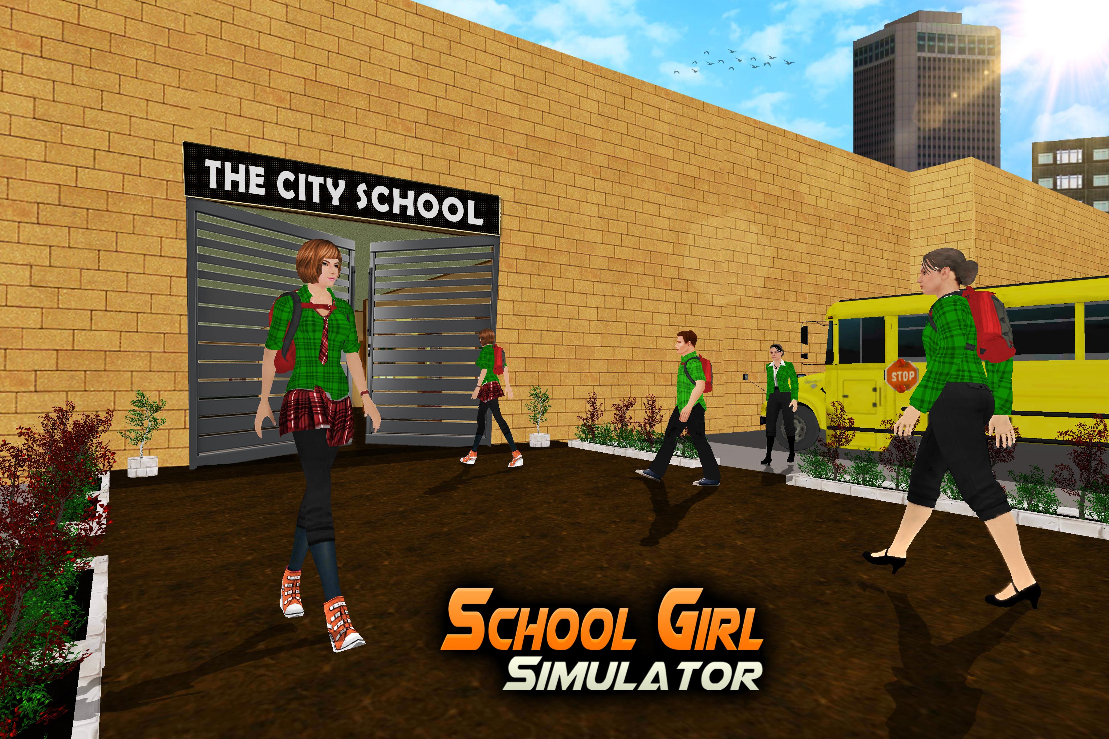Симулятор старой школы. Скул герл симулятор. School girl Simulator мод. Игра High School 2018. School Life игра.