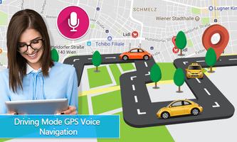 Gps Live Voice Navigation Driving Route Direction poster