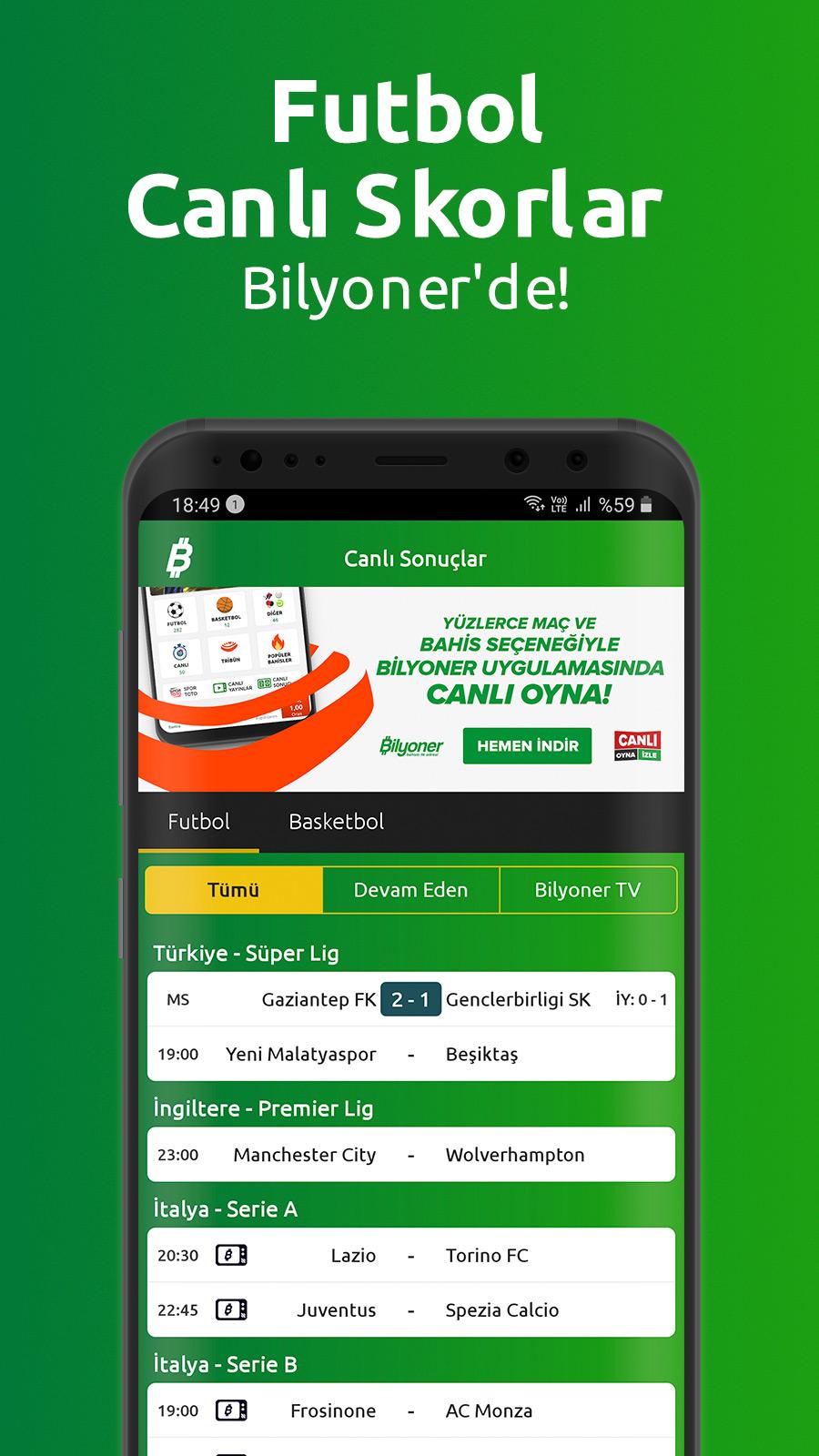 Bilyoner - İddaa Bülteni & Can APK voor Android Download