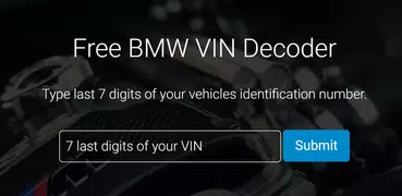 Bimmer VIN Decoder for BMW