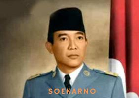 Soekarno Presiden 1 Indonesia Wallpaper Affiche