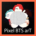 Art BTS Pixel Coloring Number ícone