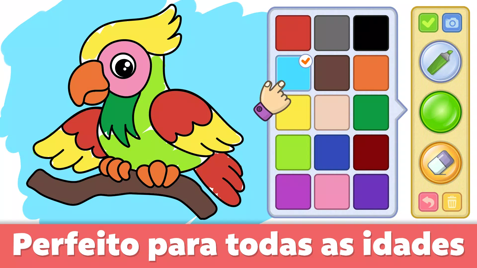 Infantil desenhos para colorir Jogos para crianças - Baixar APK para  Android