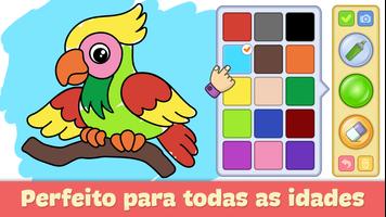 Jogos de desenhar & colorir Cartaz