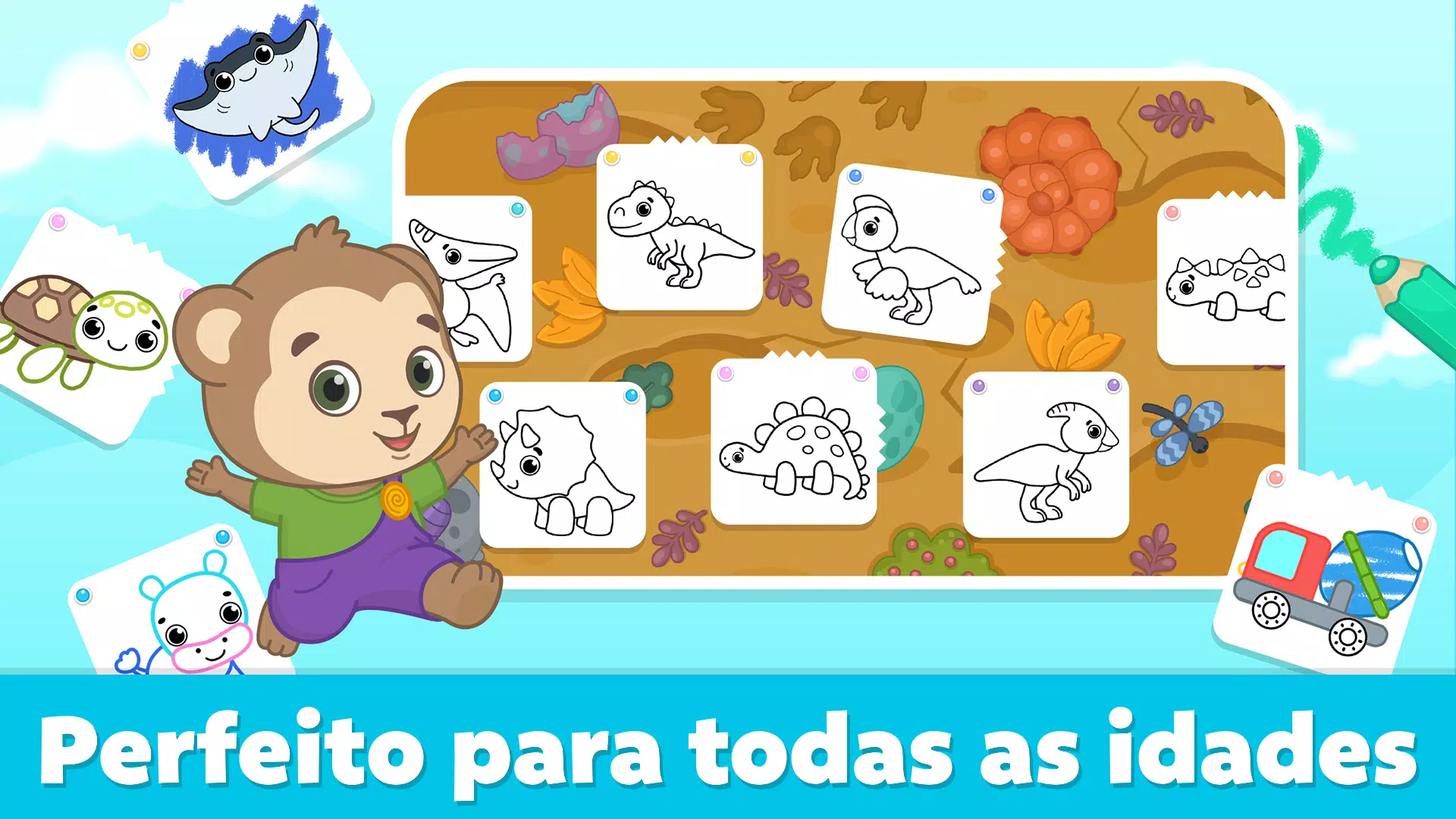 Jogo pintar para bebes! Jogos de colorir desenhos! 3.6.0.4 من أجل Android -  تنزيل APK