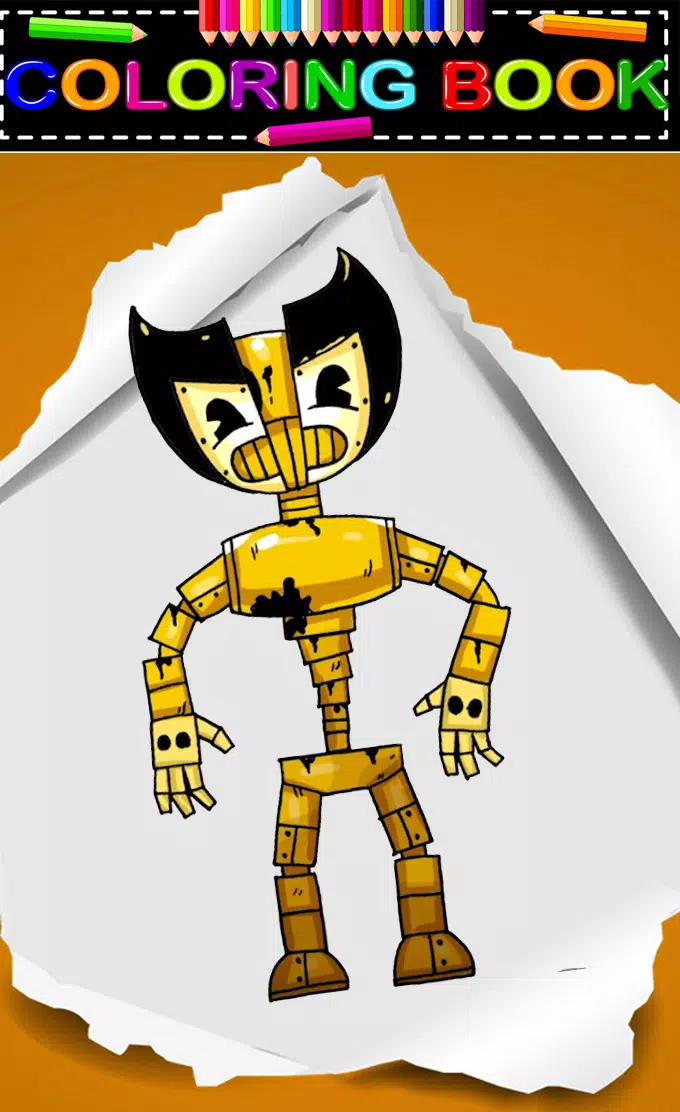 450 Collections Bendy Cartoon Coloring Pages  Best HD
