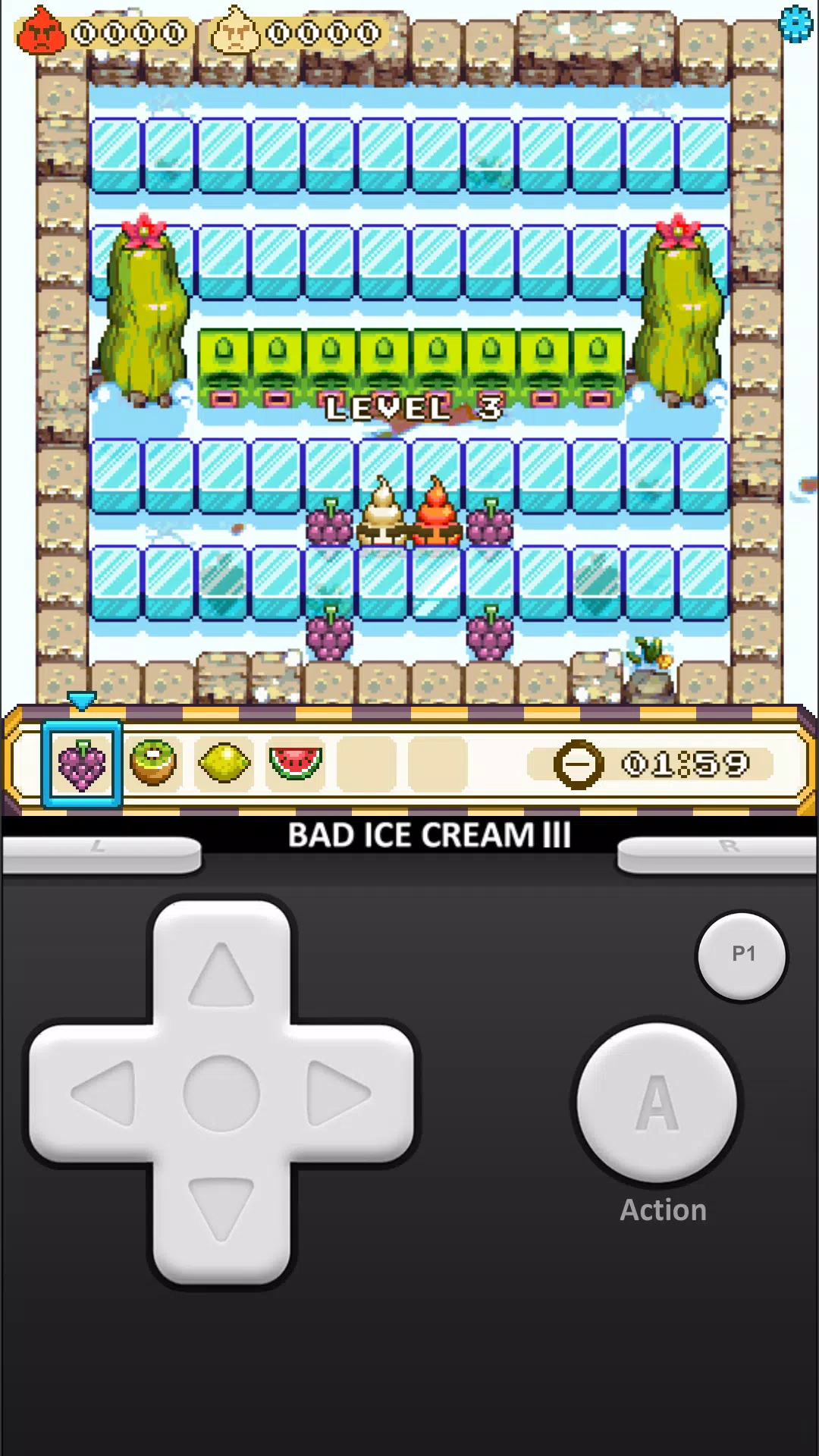 BAD ICE-CREAM PARA CELULAR! - Fruit & Ice Cream - Ice cream war Maze Game 