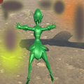 Flying Alien FruitCollect Game