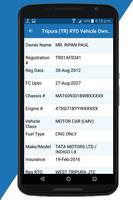 Tripura (TR) RTO Vehicle Owner captura de pantalla 1