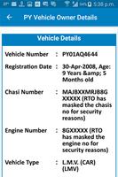 PY Vehicle Owner Details capture d'écran 2