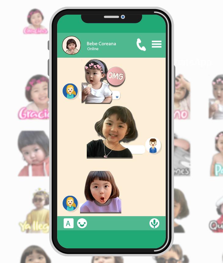 Bebe Coreana Stickers For Whatsapp Pour Android Telechargez L Apk