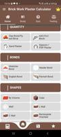 Brick and plaster calculator پوسٹر