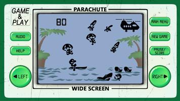 PARACHUTE: 80s arcade games poster