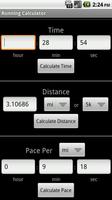 Running Calculator Screenshot 1