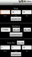 Running Calculator screenshot 1