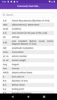 Abbreviations capture d'écran 2