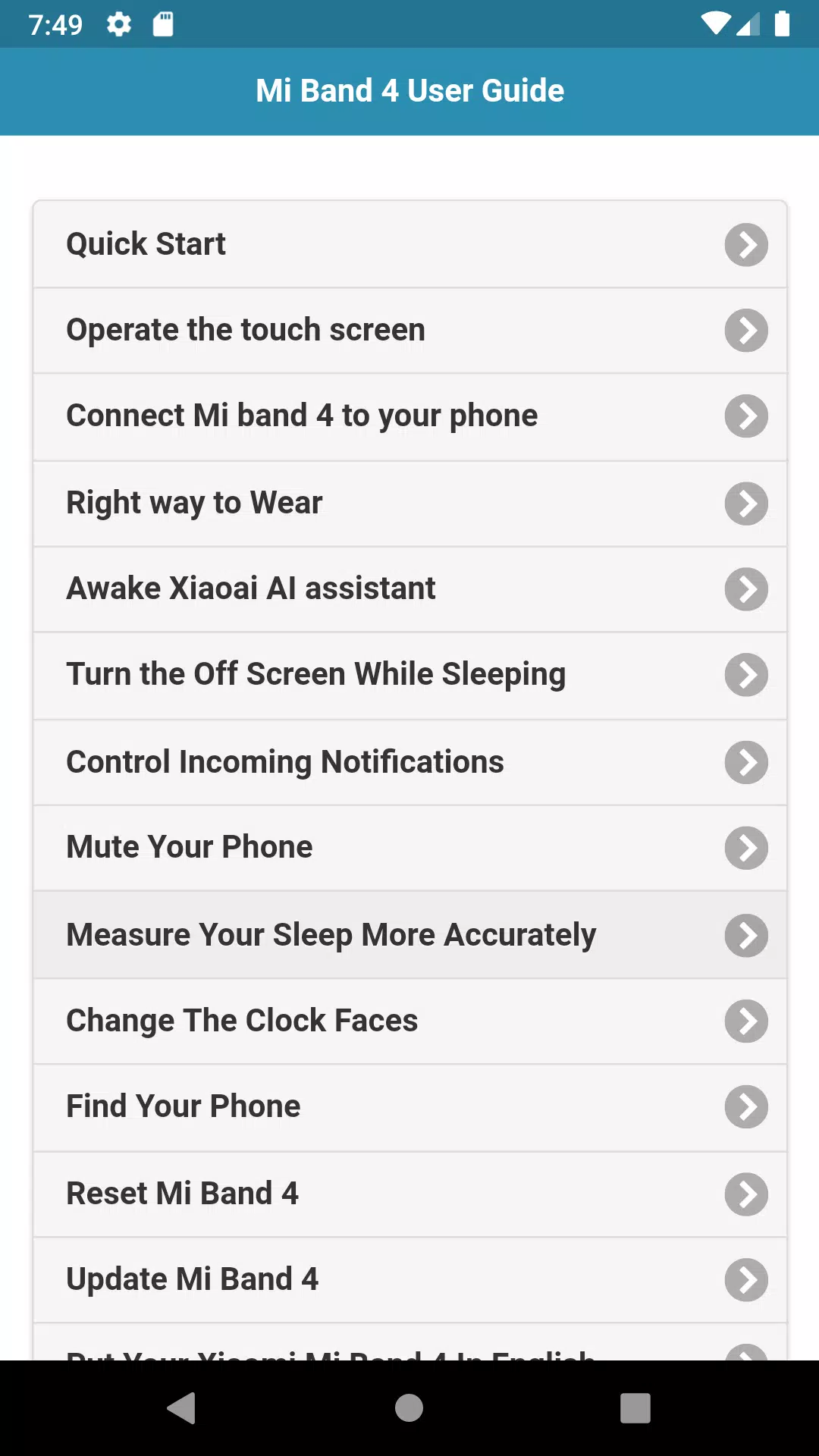 User Guide for Xiaomi Mi Band 4 APK for Android Download