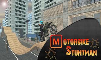 Motorbike Stuntman Poster