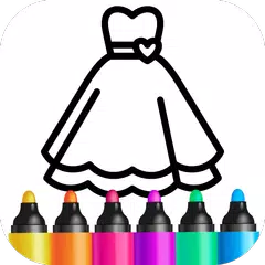 Kids Coloring Games for Girls Icon