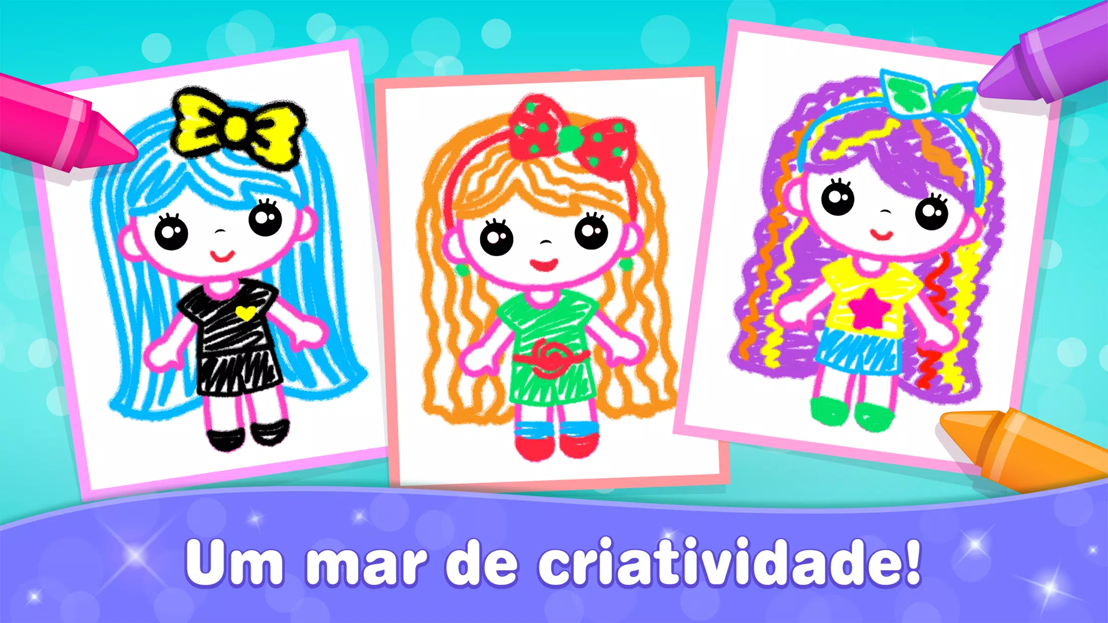 Download do APK de Bini Jogos de colorir desenhos para Android