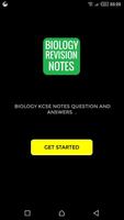 Biology Revision Notes Question and Answers Affiche