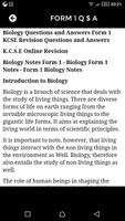 Biology Revision Notes Question and Answers capture d'écran 2