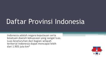Daftar Kota dan Provinsi Di Indonesia capture d'écran 1