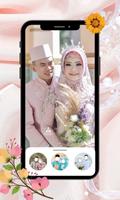 Hijab Wedding Couple Selfie poster