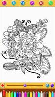 Art Flower Coloring poster