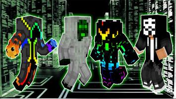 Hackers Skins for Minecraft poster