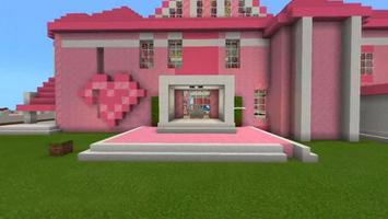 Pink House For Minecraft poster