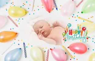 Birthday photo frame تصوير الشاشة 1