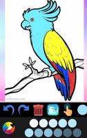 Livre de coloriage d'oiseau Affiche