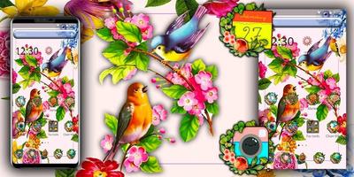 새 꽃 테마 스크린샷 3