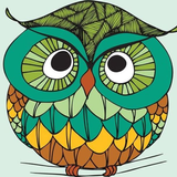 Funny Owl Wallpaper icône