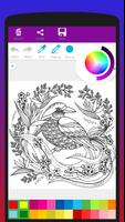 Colorful Birds Coloring Book Affiche