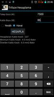 AG Kablo Kesiti Hesap Programı capture d'écran 2