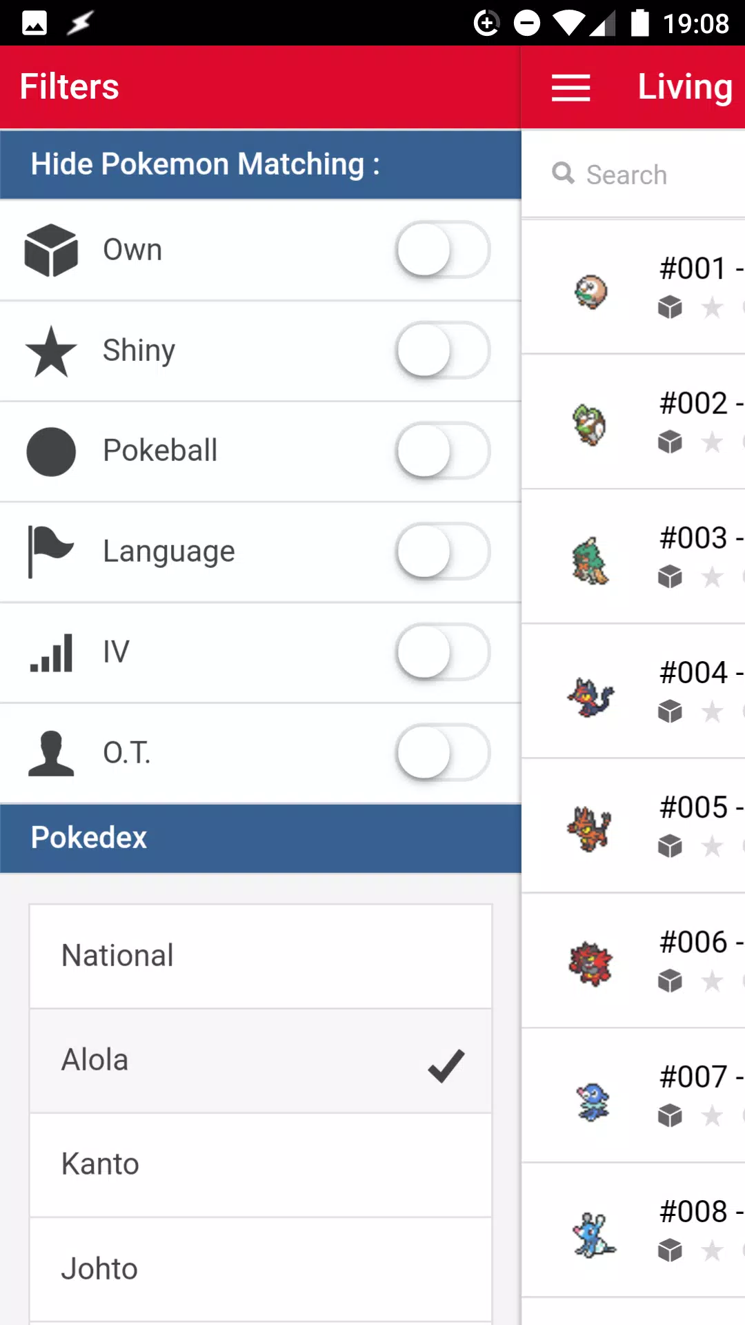 Living PokéDex Tracker