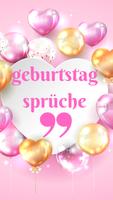 geburtstag sprüche الملصق