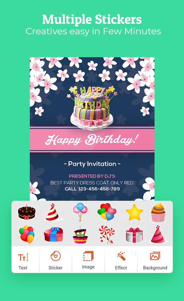 Birthday Invitation Maker APK 1.1.8 für Android herunterladen – Die