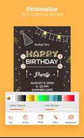 Birthday Invitation Maker اسکرین شاٹ 2