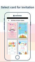 Birthday invitation card maker تصوير الشاشة 1