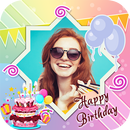 Souhaits d'anniversaire - cartes, cadre, GIF APK