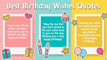 Wishes Ulang Tahun - Kartu, Bingkai, GIF, Stiker screenshot 1