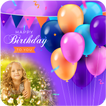 Birthday greeting cards maker: frame, name, photos