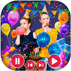 Birthday Video Maker 2024 icône