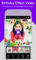 Birthday Video Maker 2024 الملصق