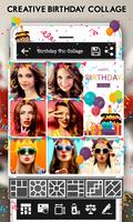 Birthday Photo Frame & Collage الملصق