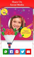 Birthday Photo Card Maker : Cake & Photo Frame syot layar 3