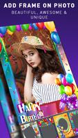 Birthday Photo Frame اسکرین شاٹ 1